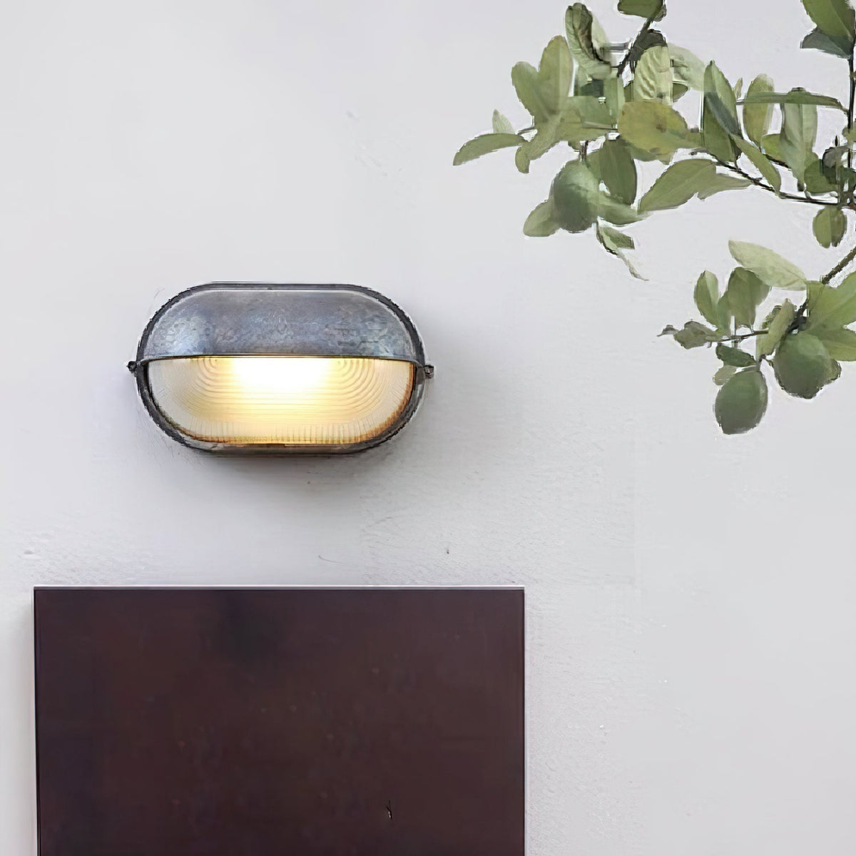 Weather-Resistant Exterior Sconce with Glass Shade for Patio, Porch & Entryway | Hardwired LED Light Fixture | Metal Construction | Lonoma