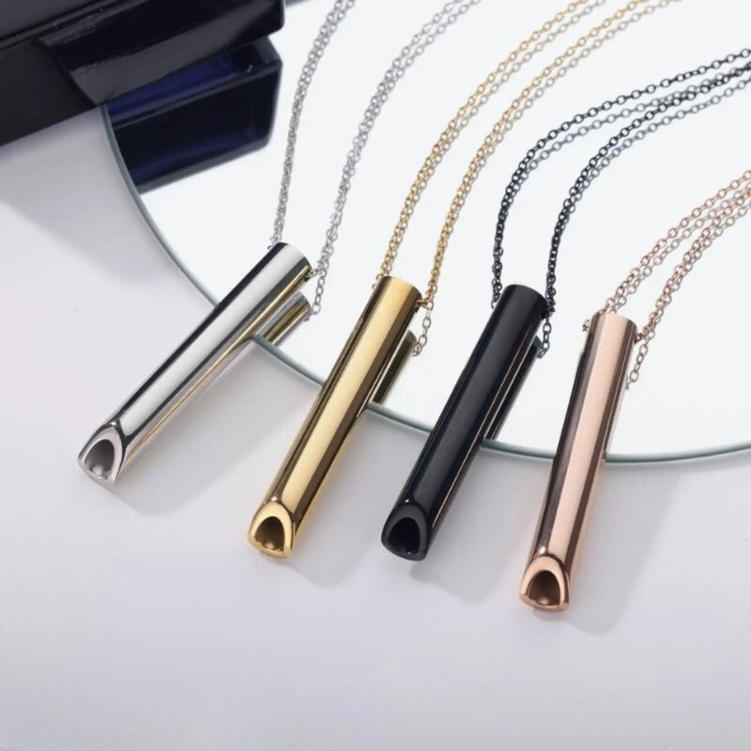 Breathing Necklace for Quitting Smoking – Nicotine-Free Mindful Breathing Tool for Stress Relief and Smoke Cessation Support | Lonoma