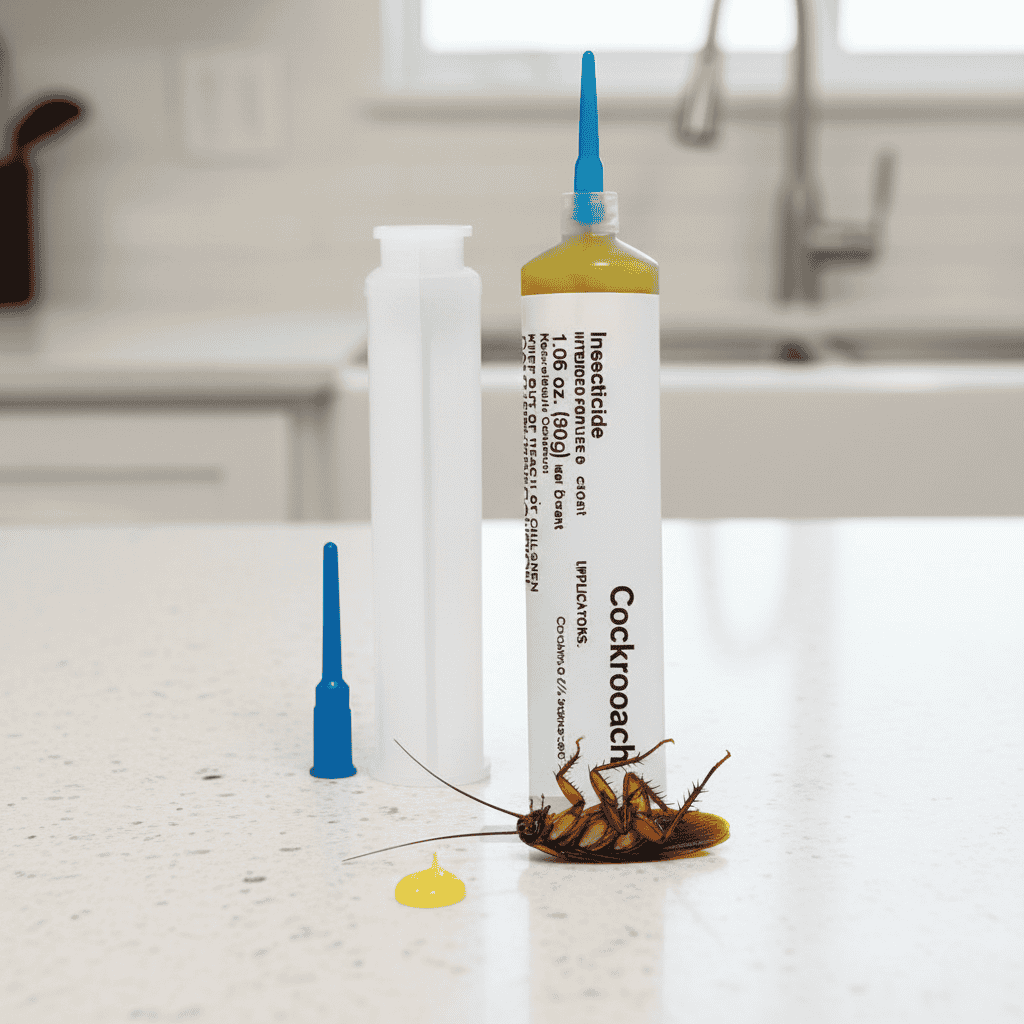 Roach Bait Gel Syringe for Kitchens & Bathrooms, Clear Indoor Cockroach Control Applicator for Cracks, Crevices & Appliances | Lonoma