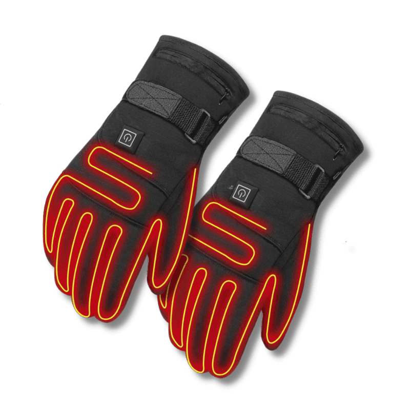 Battery-Powered Heated Gloves Waterproof Winter Gloves with 3 Heat Settings Touchscreen Compatible for Men Women Skiing Outdoor Cold Weather | Lonoma