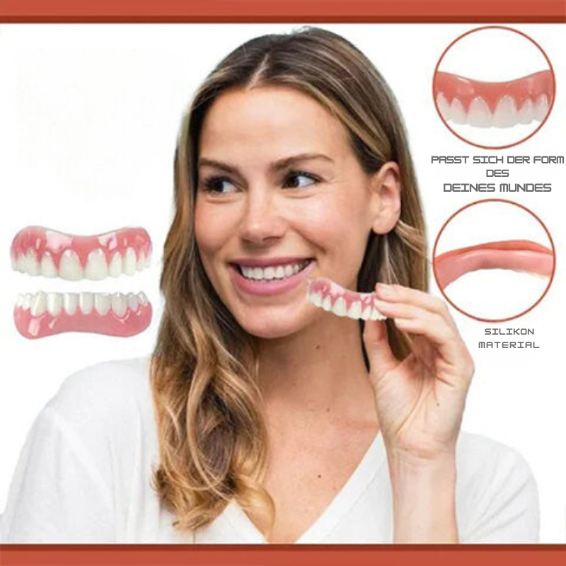 Temporary Cosmetic Teeth Veneers for Adults Upper Lower Dental Smile Enhancement Kit Adjustable Fake Tooth Covers for Gaps Comfortable | Lonoma