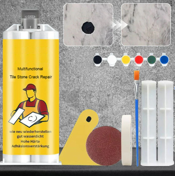 Surface Fix Compound for Ceramic Marble Granite Chips Cracks Scratches DIY Home Improvement Floor Wall Kitchen Bathroom Patio Countertop | Lonoma