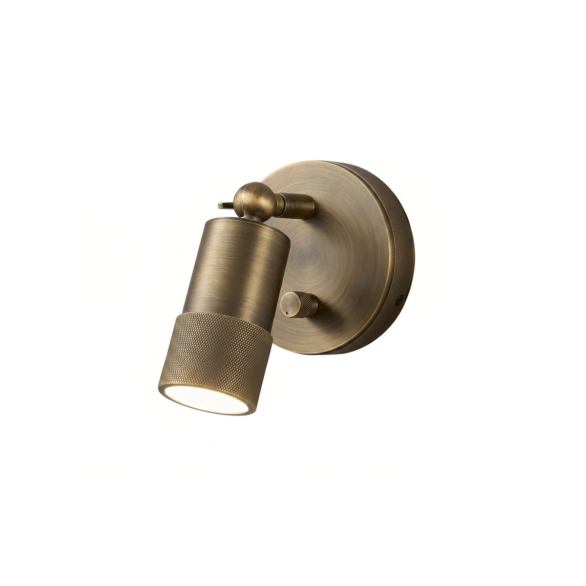 Integrated LED Wall Sconce 6W Brass Metal Warm Light Fixture for Hallway Bedroom Living Room Bathroom Vanity Modern Industrial Accent Light | Lonoma