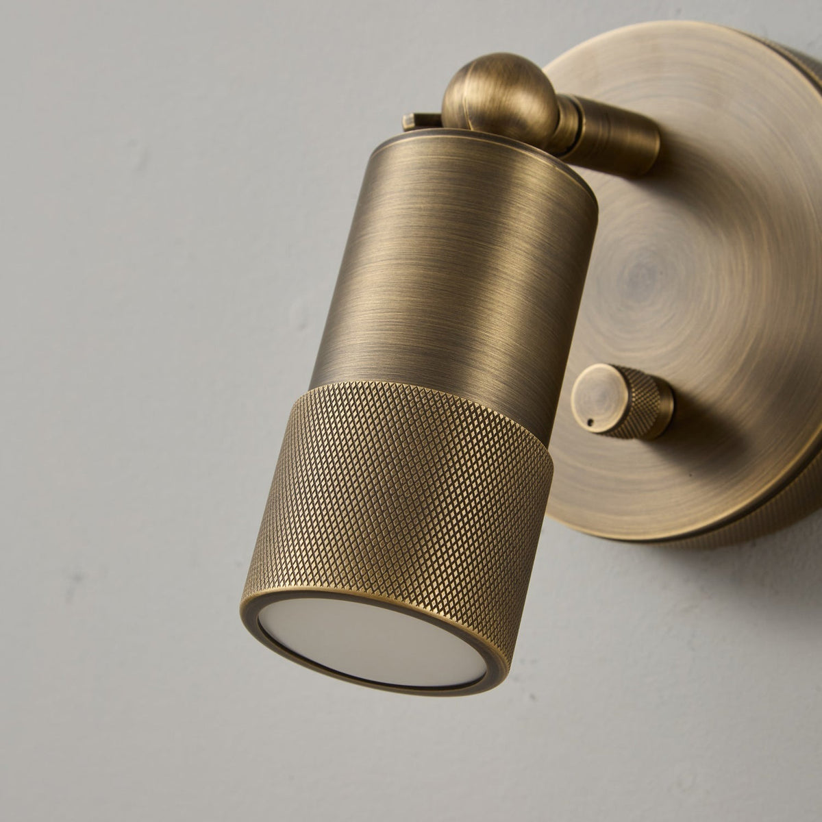 Integrated LED Wall Sconce 6W Brass Metal Warm Light Fixture for Hallway Bedroom Living Room Bathroom Vanity Modern Industrial Accent Light | Lonoma