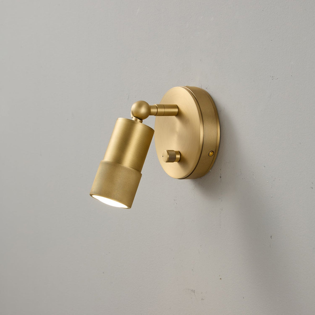 Integrated LED Wall Sconce 6W Brass Metal Warm Light Fixture for Hallway Bedroom Living Room Bathroom Vanity Modern Industrial Accent Light | Lonoma