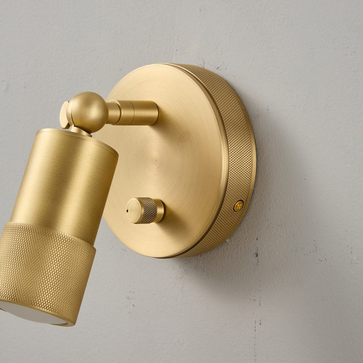 Integrated LED Wall Sconce 6W Brass Metal Warm Light Fixture for Hallway Bedroom Living Room Bathroom Vanity Modern Industrial Accent Light | Lonoma