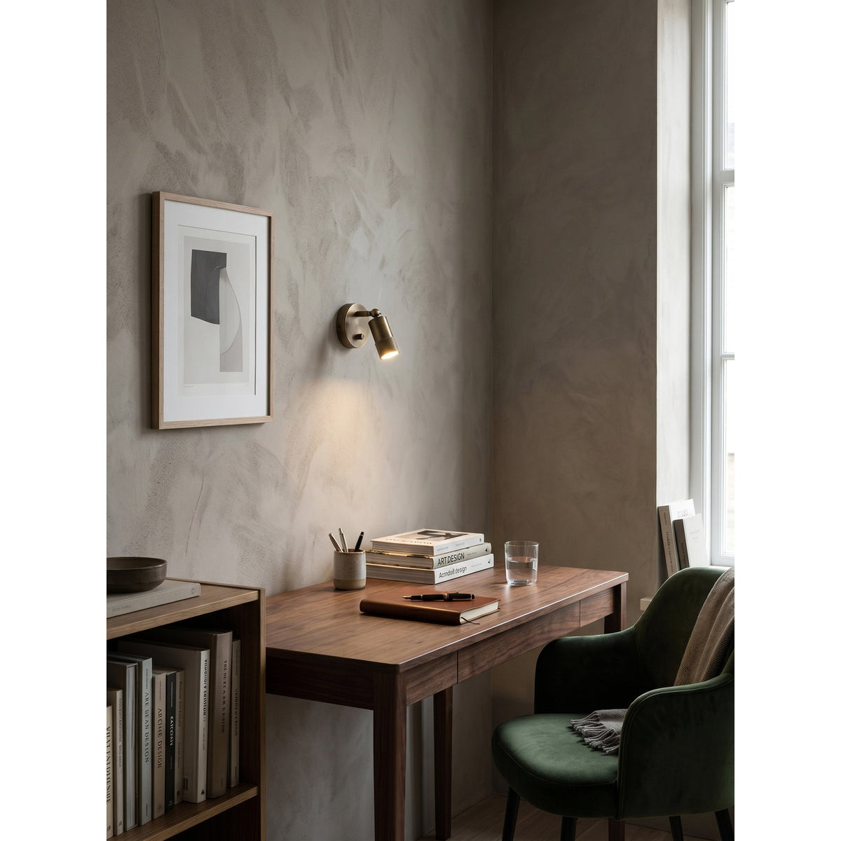 Integrated LED Wall Sconce 6W Brass Metal Warm Light Fixture for Hallway Bedroom Living Room Bathroom Vanity Modern Industrial Accent Light | Lonoma
