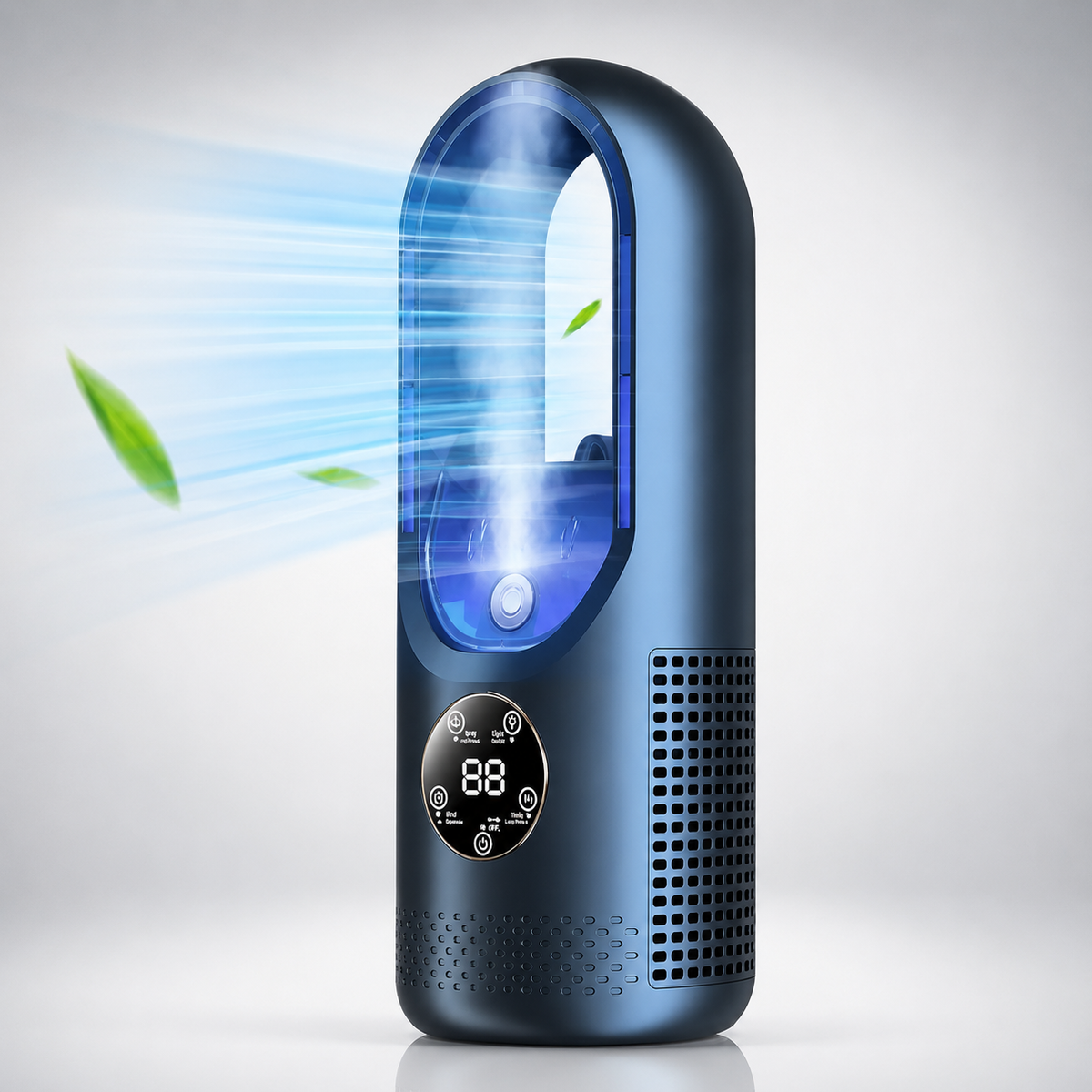 Portable Bladeless Air Cooler Evaporative Cordless Touch Control Desktop Fan for Home Office Bedroom | Lonoma
