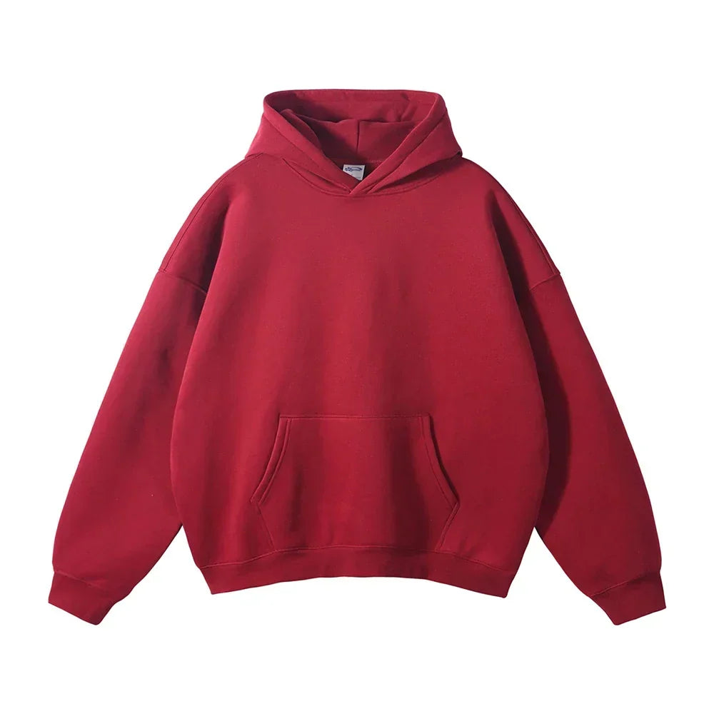 Men's Hooded Sweatshirt with Front Pocket – Cozy Pullover for Everyday Casual Wear, Comfortable Loose Fit Hoodie for Lounging | Lonoma