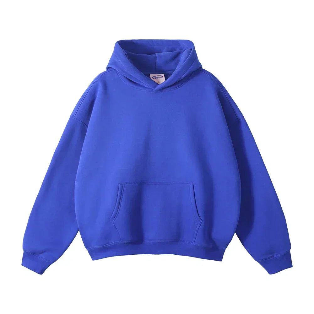 Men's Hooded Sweatshirt with Front Pocket – Cozy Pullover for Everyday Casual Wear, Comfortable Loose Fit Hoodie for Lounging | Lonoma
