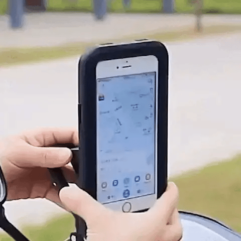 Waterproof Bike Phone Mount 360° Rotating Handlebar Holder with Touchscreen Access for Cycling Navigation | Lonoma