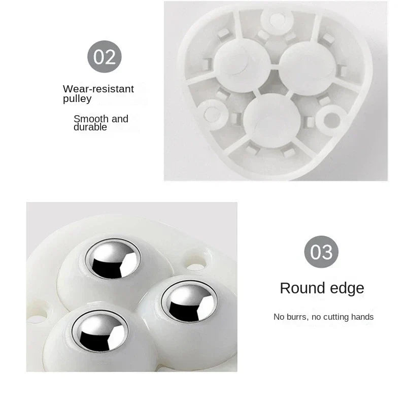 Self-Stick Furniture Wheels 360° Swivel Heavy Duty Casters for Moving Storage Bins Tables Furniture Rollers No Drill Installation for Home | Lonoma