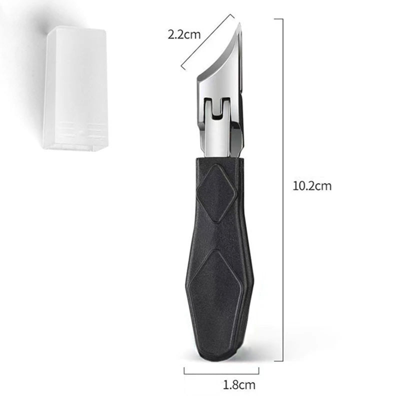 Heavy-Duty Toenail Clipper for Thick & Ingrown Nails – Angled Jaw Stainless Steel Trimmer with Ergonomic Grip for Precision Podiatry Care | Lonoma
