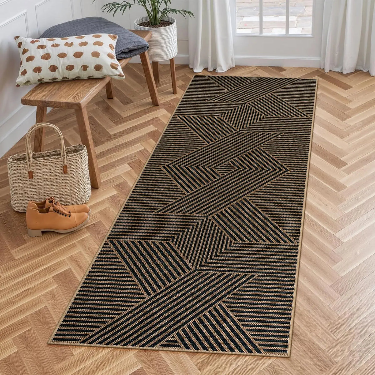 Machine Washable Hallway Runner Rug Non-Slip Corridor Floor Mat for Kitchen Entryway Laundry | Lonoma