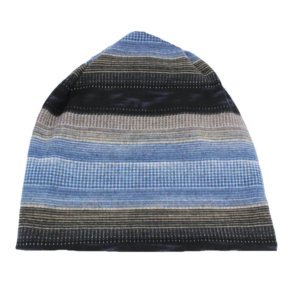 Lightweight Striped Beanie Hat for Women - 2-in-1 Knit Skullcap & Neck Scarf Combo - Fall Winter Headwear - Casual Slouchy Cap | Lonoma