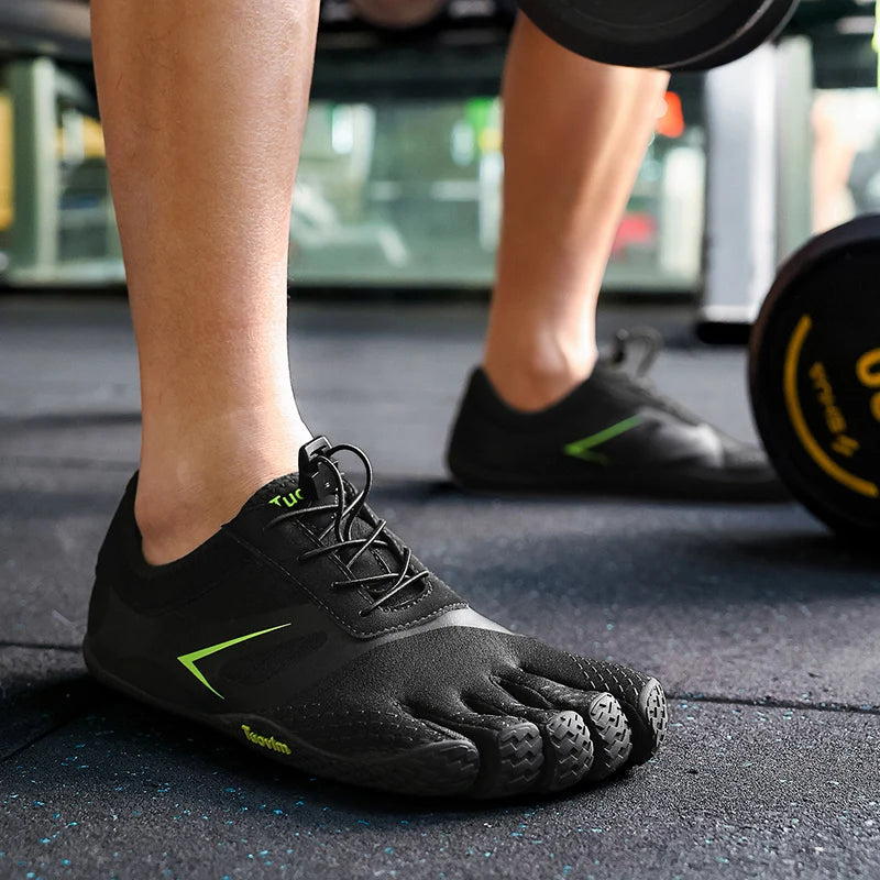 Five-Toe Grip Training Shoes for Gym, Weightlifting & Water Sports – Breathable Mesh Unisex Athletic Footwear | Lonoma