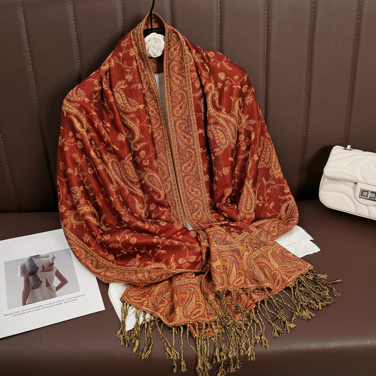 Soft Cashmere-Feel Scarf for Women – Warm Oversized Pashmina Wrap Shawl for Fall Winter Layering | Lonoma