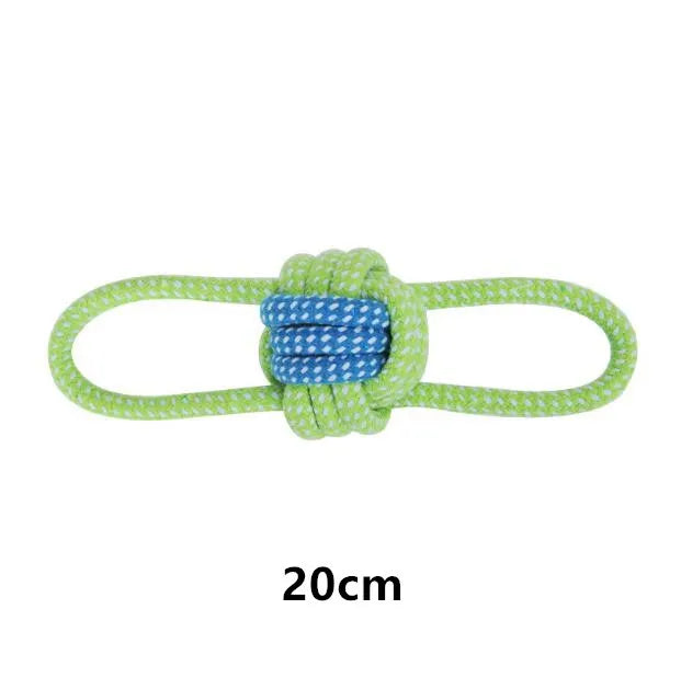 Cotton Rope Dog Toys for Chewing and Tug Play – Interactive Ball and Rope Set for Dental Health – Small to Large Dogs | Lonoma