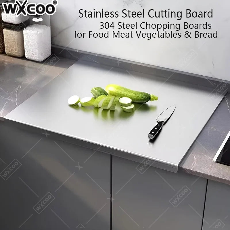 Professional Stainless Steel Prep Surface with Measurement Grid and Non-Slip Base for Kitchen Food Prep Cooking | Lonoma