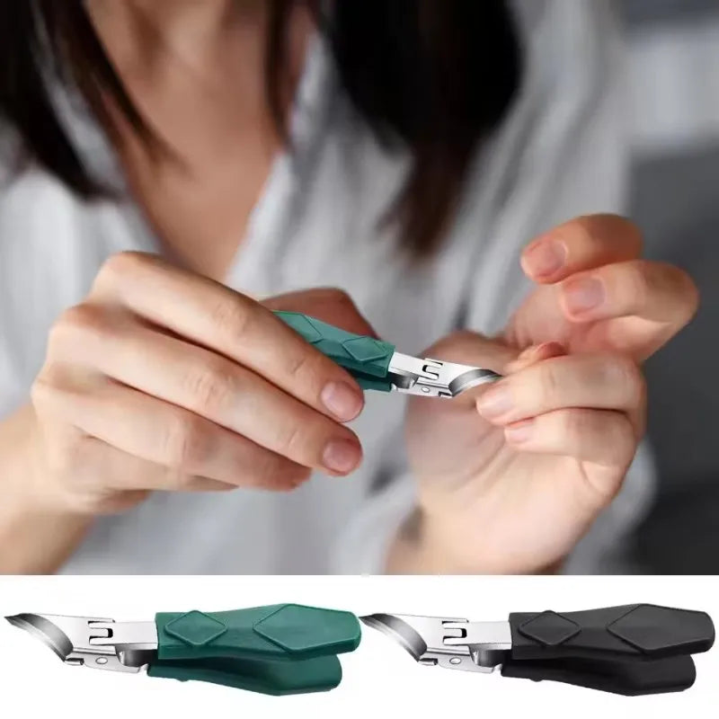 Heavy-Duty Toenail Clipper for Thick & Ingrown Nails – Angled Jaw Stainless Steel Trimmer with Ergonomic Grip for Precision Podiatry Care | Lonoma