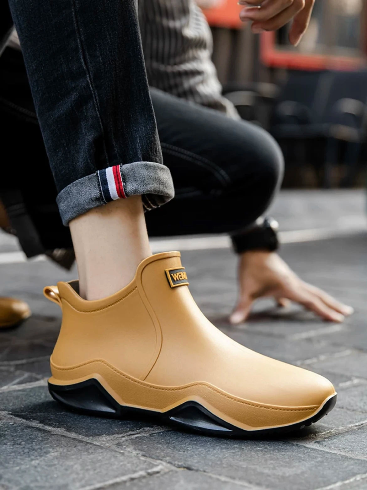 Waterproof Ankle Rain Boots with Non-Slip Sole for Men and Women All Seasons Kitchen Garden Work Outdoor Fleece Lined | Lonoma