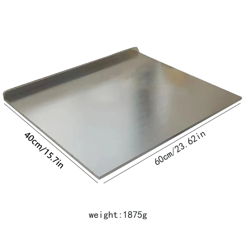 Stainless Steel Cutting Board 23.6 × 15.7 Inches Double-Sided Prep Surface for Meat Vegetables Fruit Chopping Kitchen Countertop | Lonoma