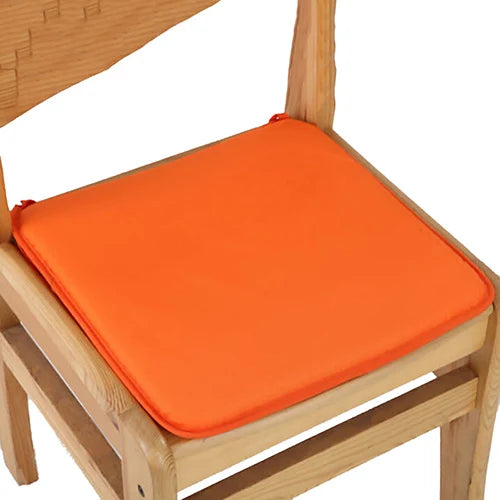 Square Chair Pad with Ties 16x16 Inch Cotton Blend Seat Cushion for Dining Kitchen Office Indoor Outdoor | Lonoma