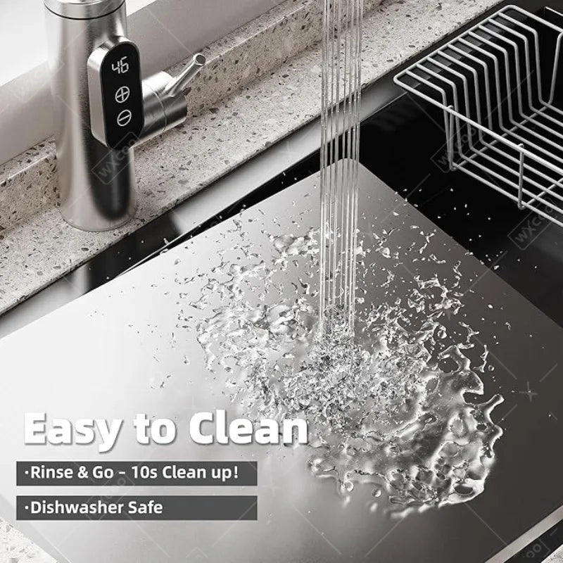 Professional Stainless Steel Prep Surface with Measurement Grid and Non-Slip Base for Kitchen Food Prep Cooking | Lonoma