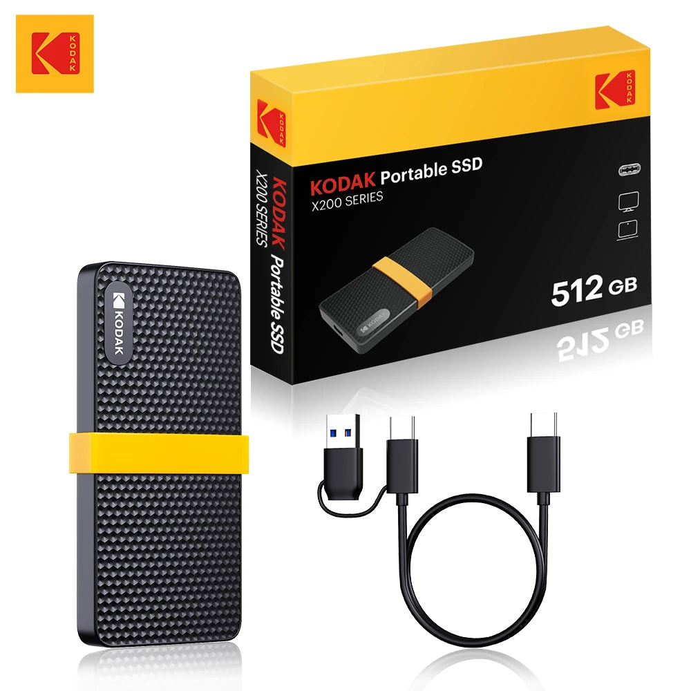 Portable External SSD Drive 1TB USB 3.1 Type-C Solid State Storage for Laptop Computer PC Smartphone PS4 256GB 512GB | Lonoma