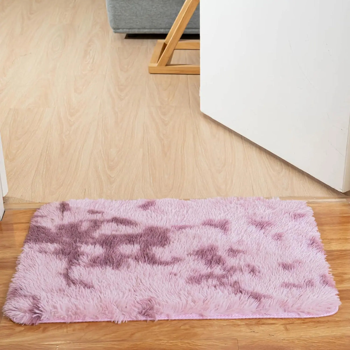 Tie-Dye Area Rug Non-Slip Machine Washable Floor Mat for Living Room Bedroom Entryway Multi-Color Polyester Carpet with PVC Backing | Lonoma