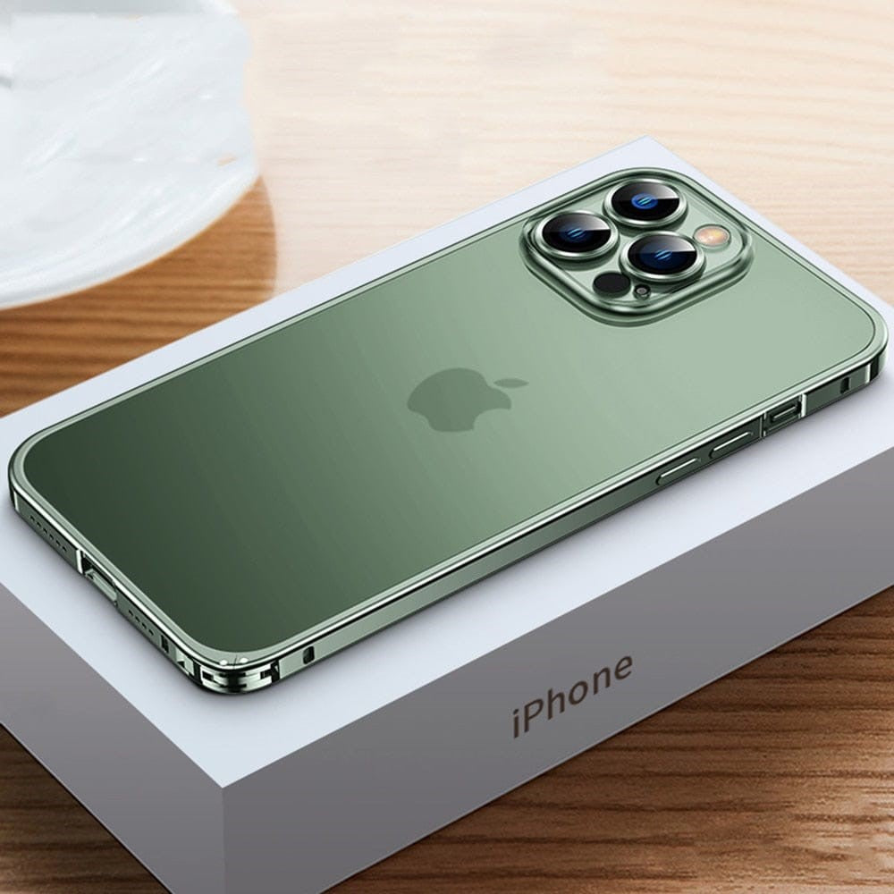 Aircraft-Grade Aluminum iPhone Case Ultra-Slim Precision CNC Milled Bumper Cover Lightweight Metal Protection for iPhone | Lonoma