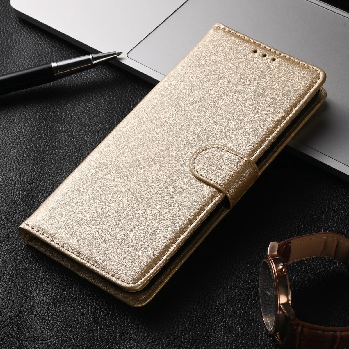 Flip Wallet Phone Case with Card Slots and Kickstand – Vegan Leather Magnetic Folio Cover for Everyday Protection and Convenience | Lonoma