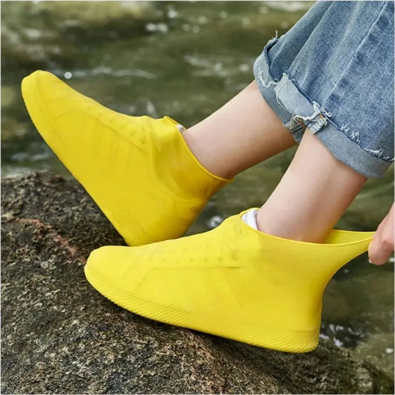 Waterproof Silicone Shoe Covers for Rain Snow Mud Reusable Non-Slip Boot Protectors for Walking Commuting | Lonoma
