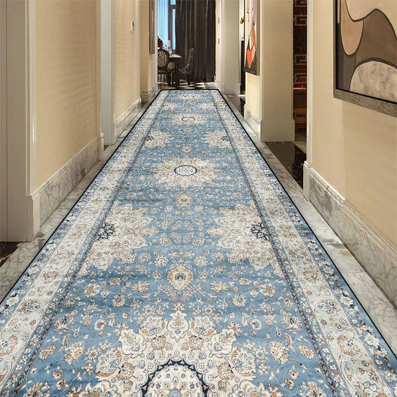 Runner Rug Anti-Slip Polyester Hallway Mat for Entryway Living Room Bedroom Kitchen Stairs Printed Pattern Washable Various Sizes | Lonoma