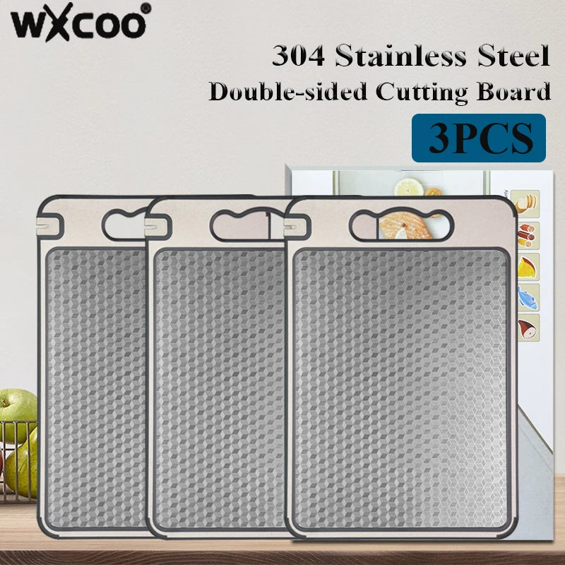 Double-Sided Metal Prep Board with Diamond Texture – Non-Slip Food-Safe Surface for Meat, Veggies & Baking | Lonoma