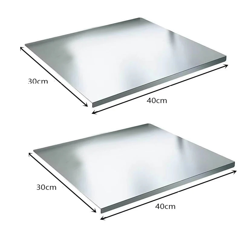 Professional Stainless Steel Prep Surface with Measurement Grid and Non-Slip Base for Kitchen Food Prep Cooking | Lonoma