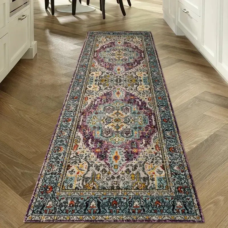 Vintage Hallway Runner Rug Non-Slip Washable Kitchen Floor Mat Entryway Carpet for Hallways Corridors Bathrooms | Lonoma