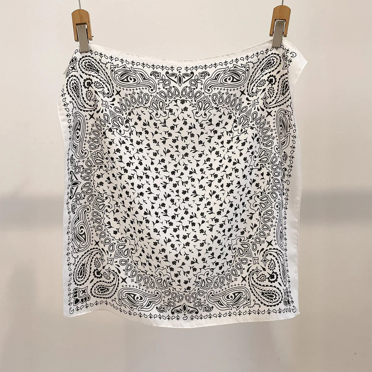 Cotton Square Scarf for Women Lightweight Printed Neckerchief Hair Wrap 27 Inches Bandana Versatile Headscarf Fashion Accessory | Lonoma