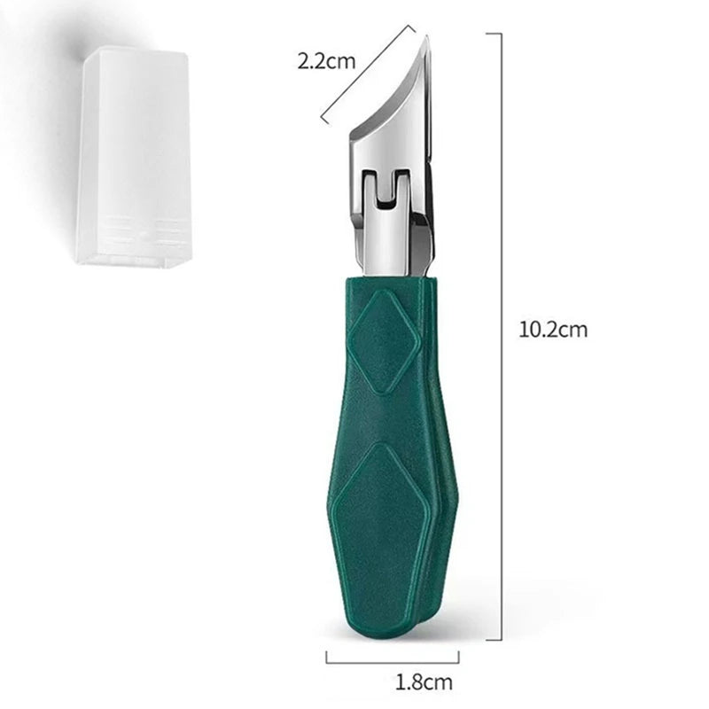 Heavy-Duty Toenail Clipper for Thick & Ingrown Nails – Angled Jaw Stainless Steel Trimmer with Ergonomic Grip for Precision Podiatry Care | Lonoma