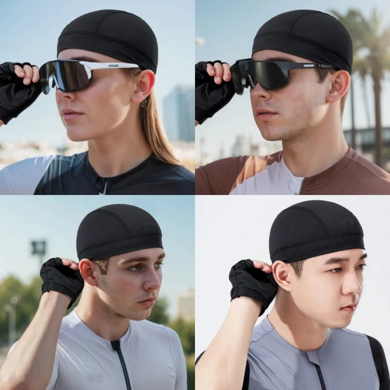 Moisture-Wicking Skull Cap for Cycling - Lightweight Mesh Helmet Liner, Quick-Dry Beanie for Running, Biking & Sports | Lonoma