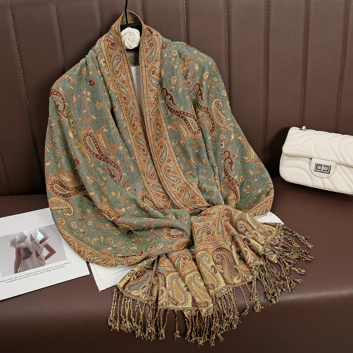 Soft Cashmere-Feel Scarf for Women – Warm Oversized Pashmina Wrap Shawl for Fall Winter Layering | Lonoma