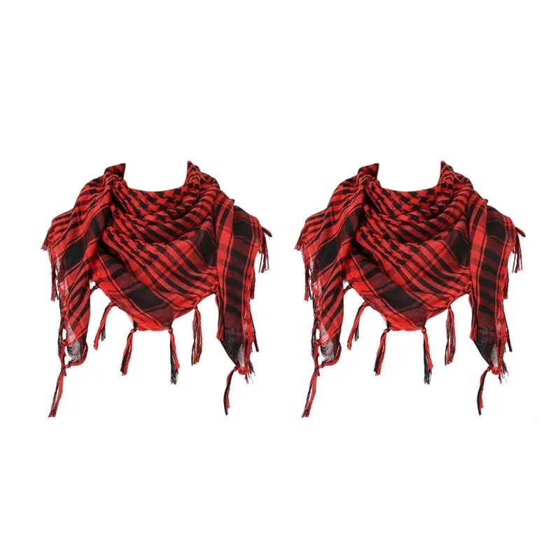 Desert Shemagh Scarf Square Tactical Headwrap for Men Women Outdoor Hiking Camping Windproof Neck Wrap Keffiyeh Style | Lonoma
