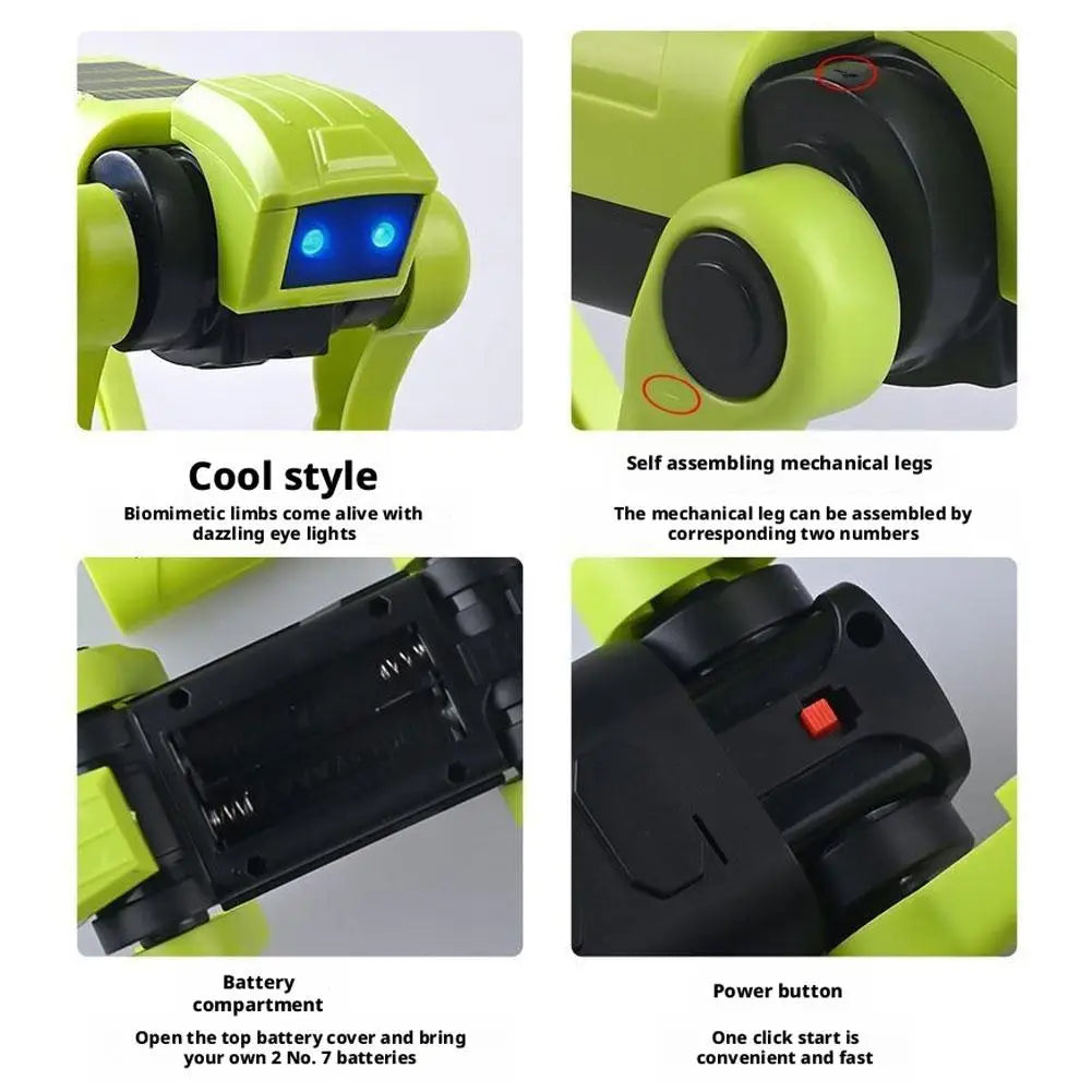 Build-It-Yourself Walking Robot Dog with LED Eyes for Kids STEM Learning and Science Projects Ages 8+ | Lonoma