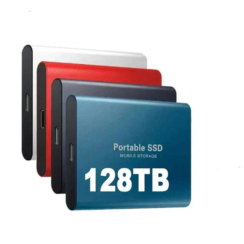 128TB External SSD with USB-C, Portable High-Speed Solid State Drive for Photographers, Video Editors, Gamers & Creators | Lonoma