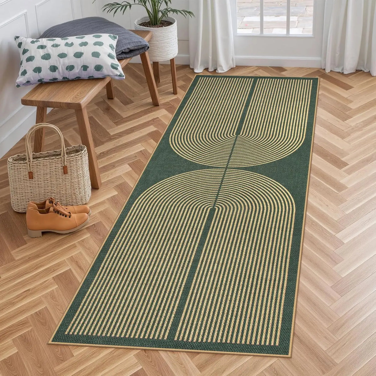 Machine Washable Hallway Runner Rug Non-Slip Corridor Floor Mat for Kitchen Entryway Laundry | Lonoma