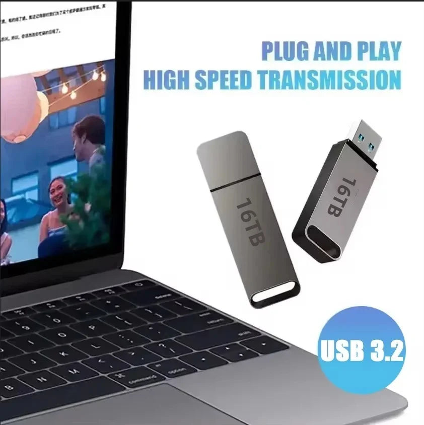 4TB Flash Drive USB 3.2 Metal Housing Shock-Resistant Data Storage for Photographers Videographers Portable Backup | Lonoma
