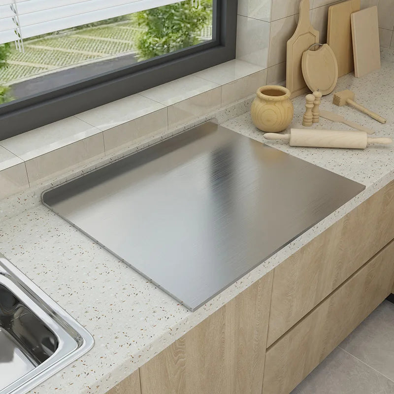 Roestvrijstalen snijplank 60 * 40 cm Multifunctionele gesneden groenten en vlees Snijplank Thuiskeuken Rechthoekige plank
