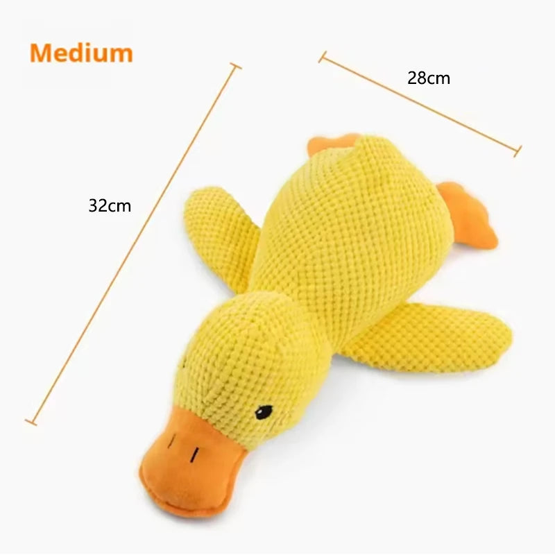 Squeaky Duck Plush Dog Toy for Interactive Play and Boredom Relief | Soft Stuffed Animal Chew Toy for Puppies and Small Dogs | Lonoma