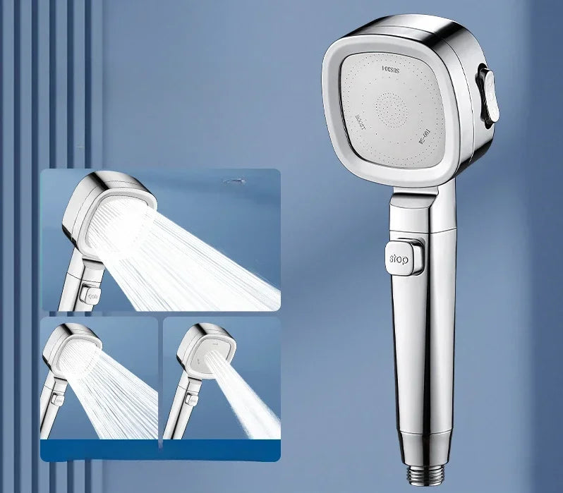 Handheld Shower Head with Three Spray Patterns and Water-Saving Technology for Bathroom | Lonoma