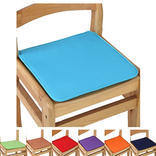 Square Chair Pad with Ties 16x16 Inch Cotton Blend Seat Cushion for Dining Kitchen Office Indoor Outdoor | Lonoma
